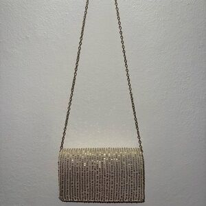 Elegant Gold Chain Evening Bag